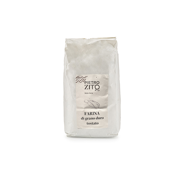 Farina di grano duro tostato, confezione da 1 kg
