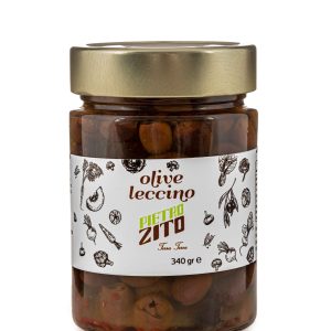 Olive Leccino in olio extravergine di oliva 340 gr
