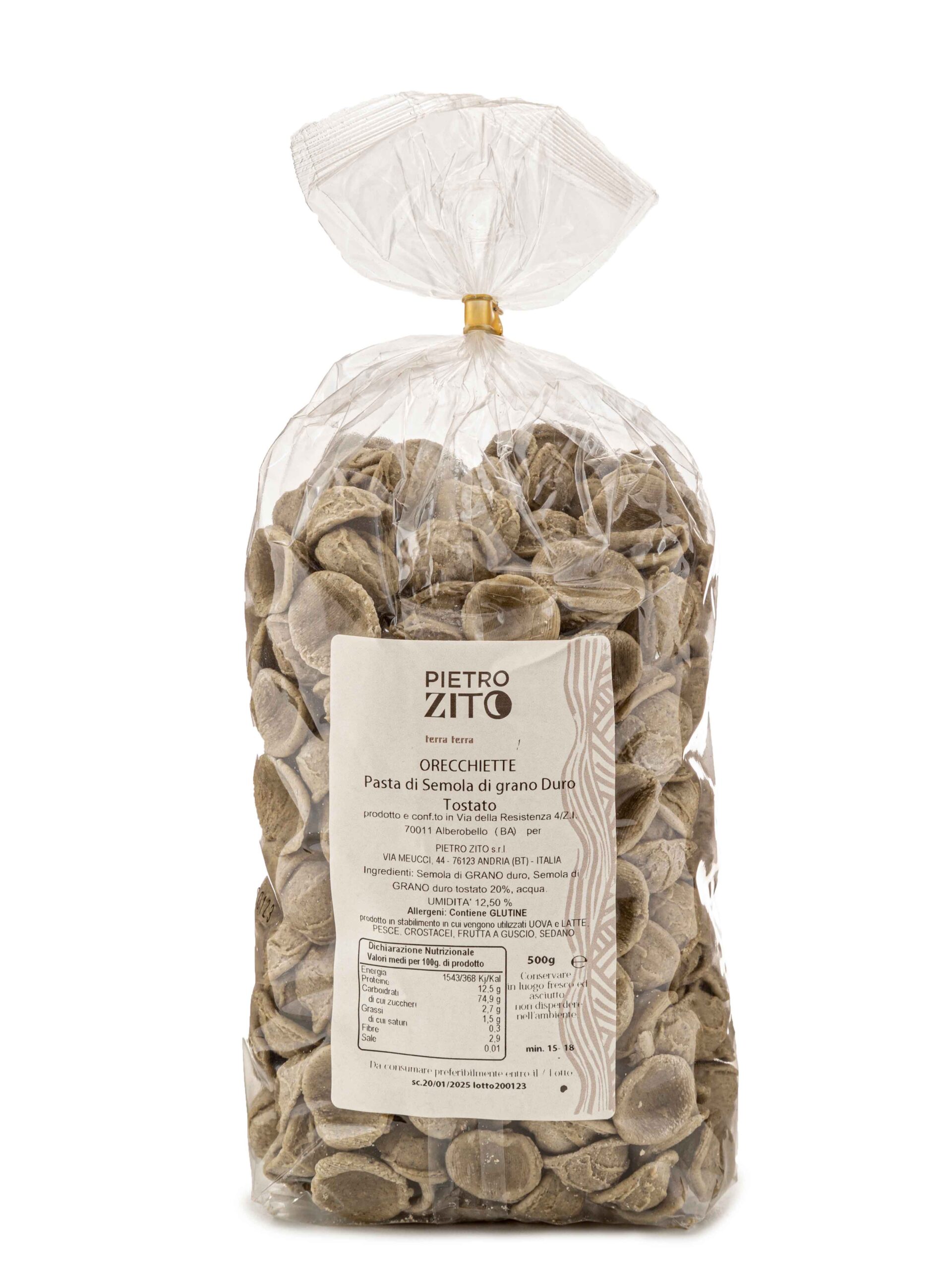 Orecchiette di farina di grano duro tostato, 500 gr - immagine 2